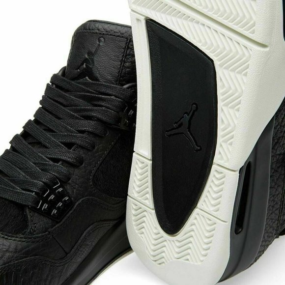 NEW Nike Men\'s  Air Jordan Retro 4 Pinnacle Premium Pony Hair Black 819139-010 main image 4